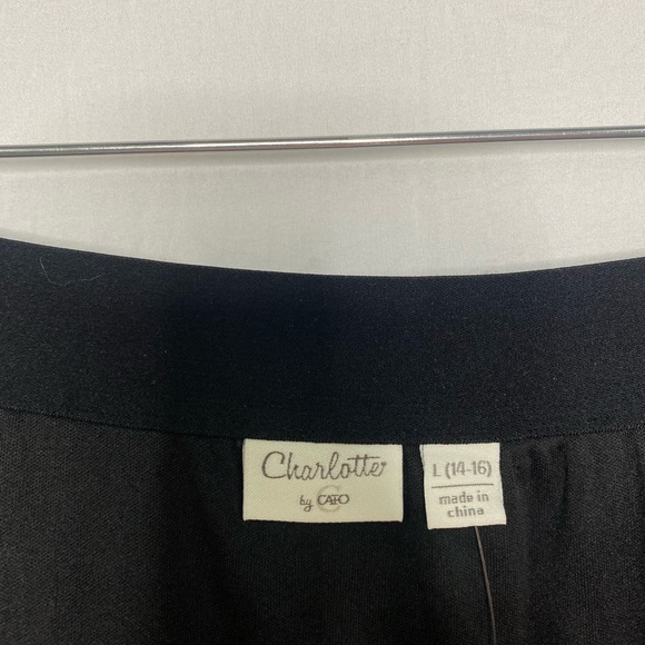 Cato Fashions(NWOT) Black skirt with shiny sequins,size L(14-16)Girls - Picture 3 of 4